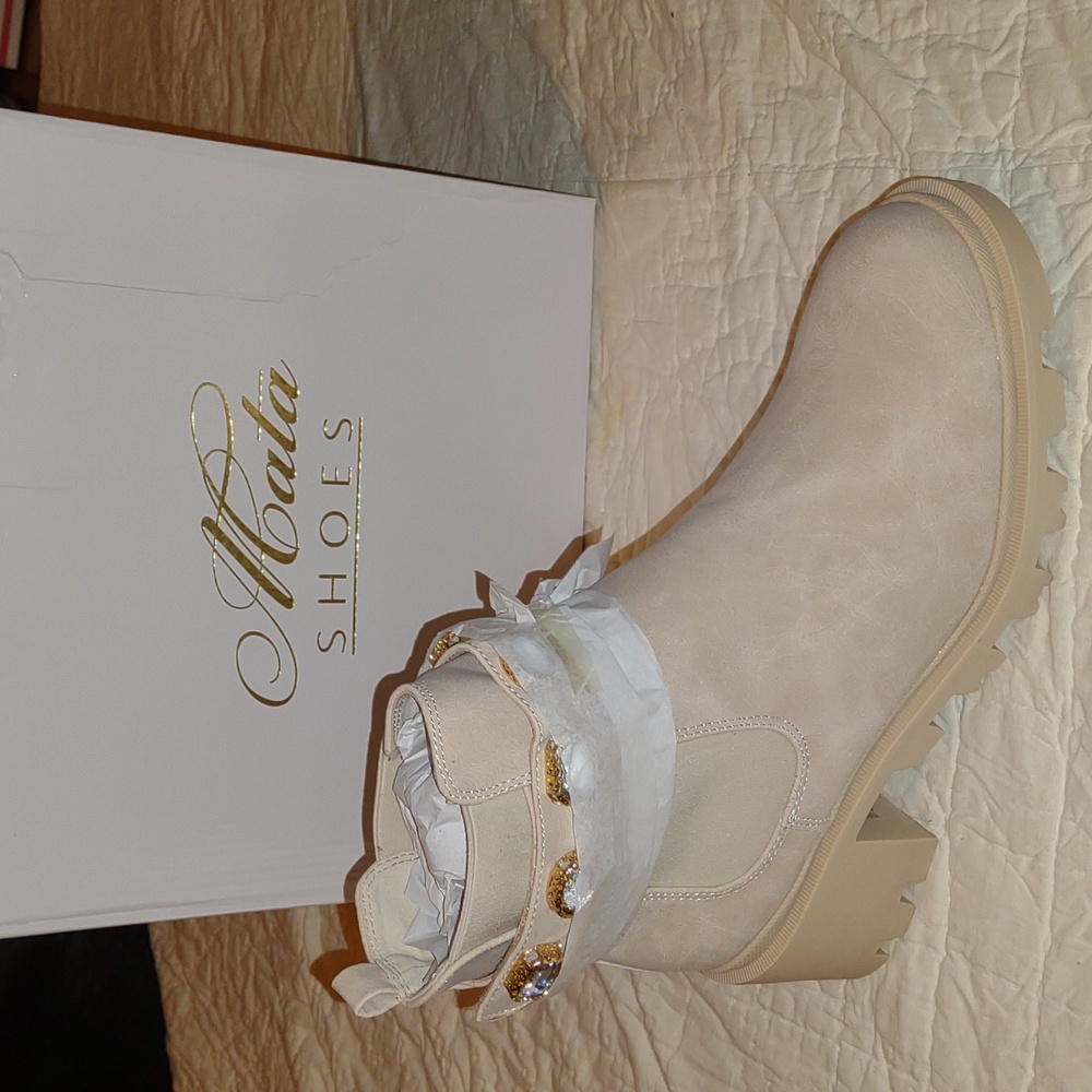 👣MATA 💕SHOES Rhinestone Strap Booties - Picture 8 of 10